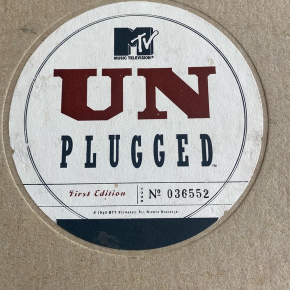 MTV Unplugged 1995 First Edition Book - Picture 2 of 11